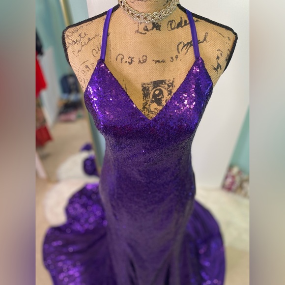 DANYSU Sequin Gown size S NWT - Picture 4 of 10